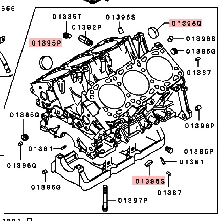 Mitsubishi Non OEM 6G72 DOHC Block Core/Freeze Plug Set of 8